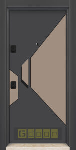 D 08 Антрацит беж с пасивна дръжка