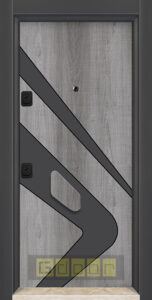 D 09 Сив дъб антрацит с пасивна дръжка